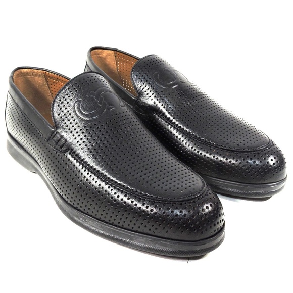 CASADEI ?? MEN\'S BLACK SOFT LEATHER COMFORT SUMMER LOAFERS main image 6